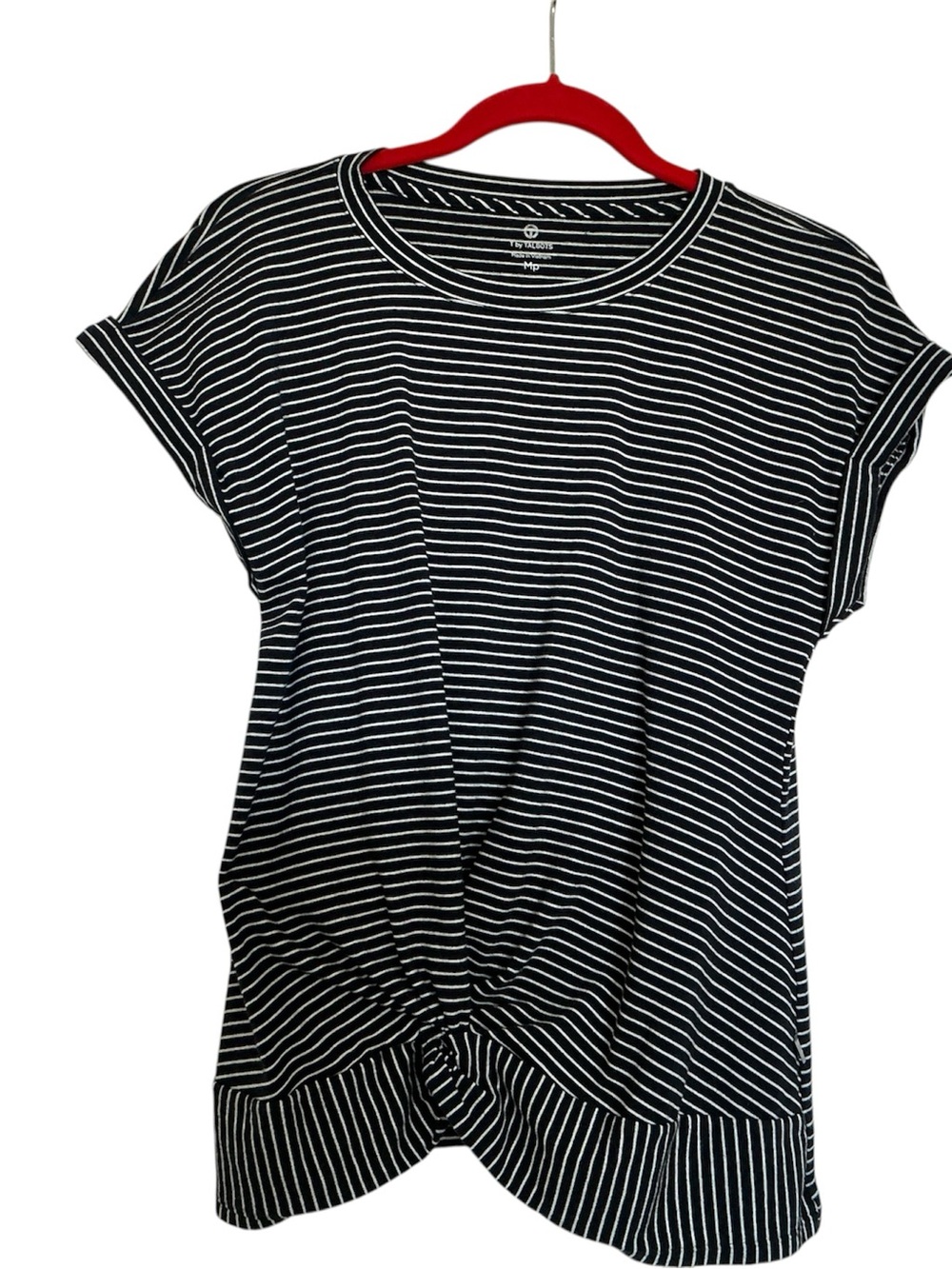 Jersey Tee T by TALBOTS, Super-soft Twist Front , SZ MP